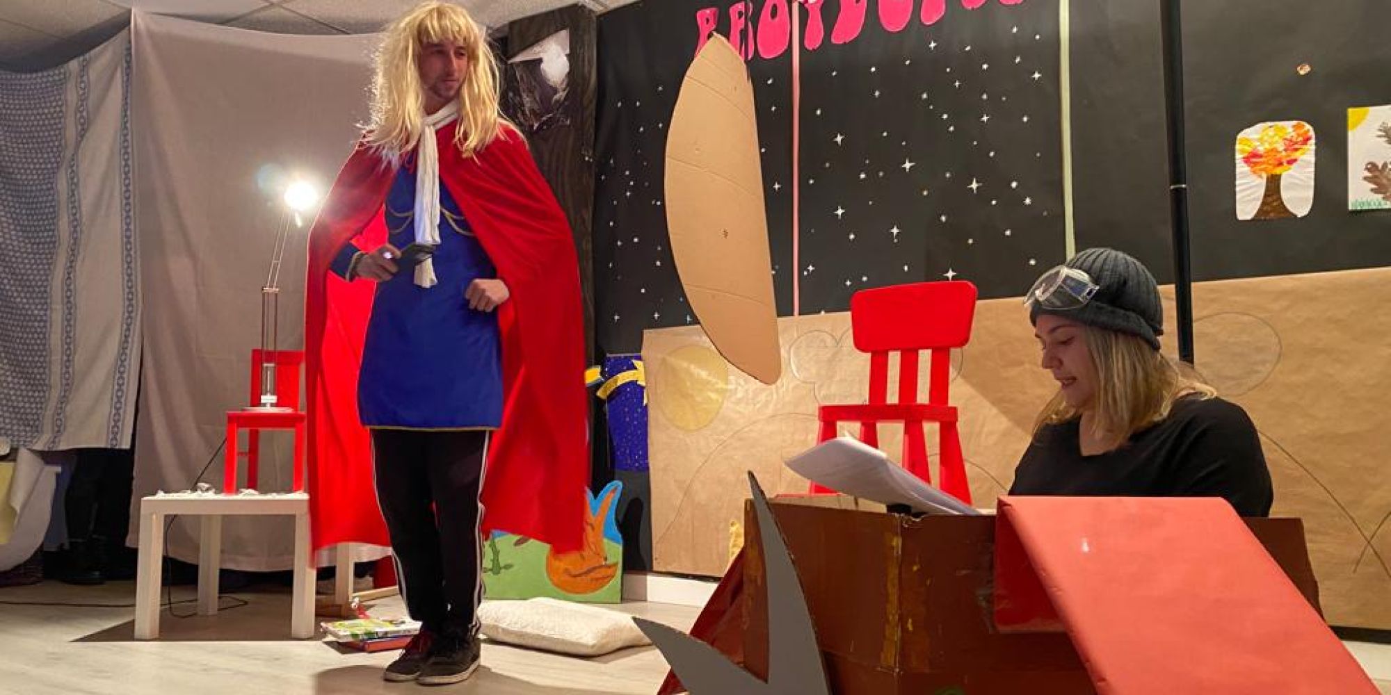 eatralización de la obra el principito con nuestros alumnos del ciclo Educación Infantil